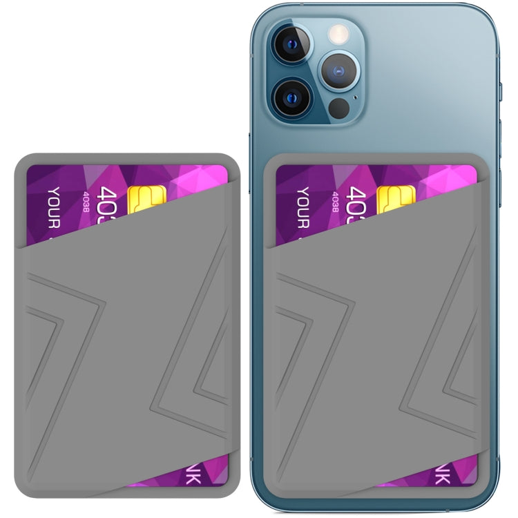 For IPhone 12 / 13 / 14 Series AhaStyle PT133-C Silicone Magnetic Card Case, Magnetic